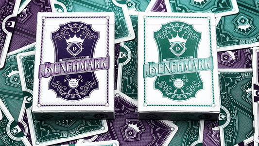 Carti de joc Benchmark Purple & Teal SET 2 pachete by Decked Out Cards - Carti De Joc Premium