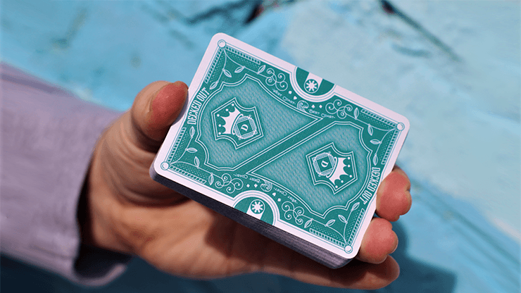 Carti de joc Benchmark Teal by Decked Out Cards - Carti De Joc Premium