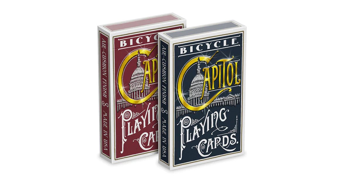 Carti de joc Bicycle Capitol Red and Blue SET 2 pachete by USPCC - Carti De Joc Premium