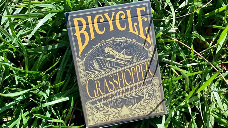 Carti de joc Bicycle Grasshopper Olive GILDED by PlayingCardDecks - Carti De Joc Premium