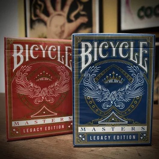 Carti de joc Bicycle Masters Legacy Blue & Red SET 2 pachete Ed by Ellusionist - Carti De Joc Premium