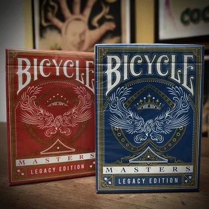 Carti de joc Bicycle Masters Legacy Blue & Red SET 2 pachete Ed by Ellusionist - Carti De Joc Premium