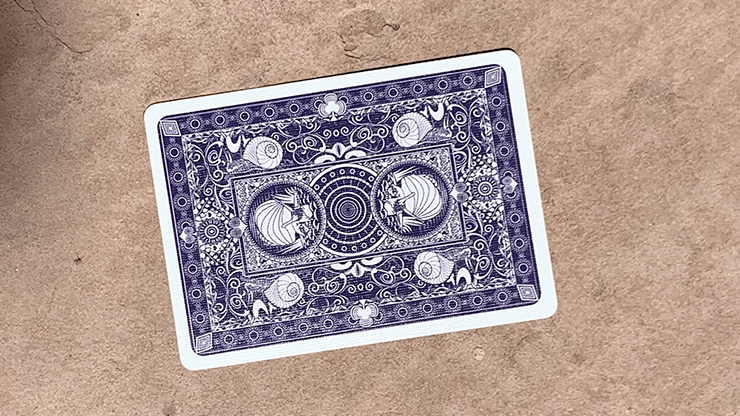 Carti de joc Bicycle Snail Blue Gilded by PlayingcardDecks - Carti De Joc Premium