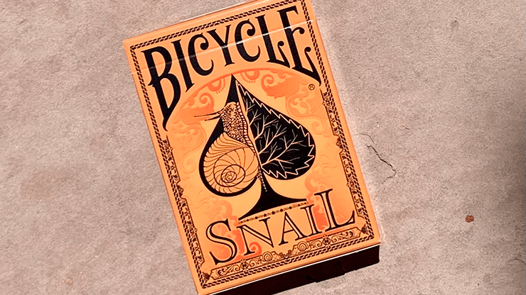 Carti de joc Bicycle Snail Orange by PlayingcardDecks - Carti De Joc Premium