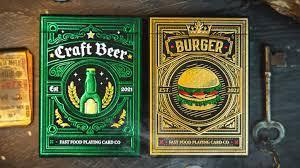 Carti de joc Burger and Craft Beer SET 2 pachete by Fast Food Playing Cards - Carti De Joc Premium