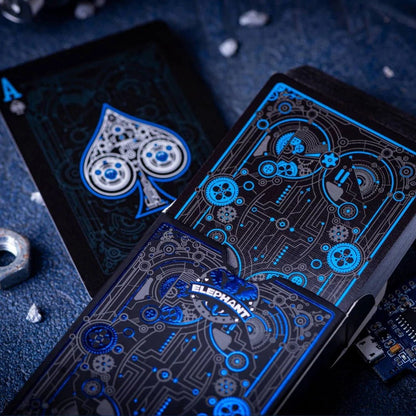 Carti de joc Cyberpunk Blue by Elephant Playing Cards - Carti De Joc Premium