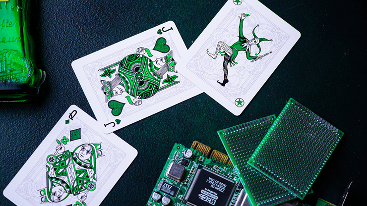 Carti de joc Cyberpunk Green by Elephant Playing Cards - Carti De Joc Premium