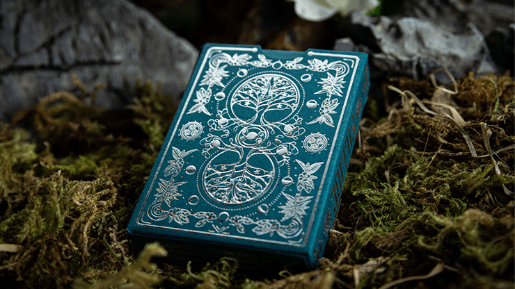 Carti de joc Fillide: A Sicillian Folk Tale Aqua V2 by Jocu Playing Cards - Carti De Joc Premium