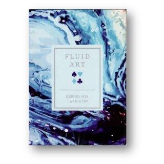 Carti de joc Fluid Art Blue Edition By TCC Playing Cards - Carti De Joc Premium