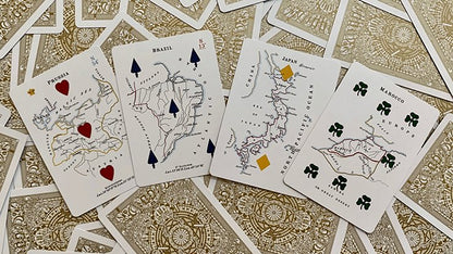 Carti de joc Geographical Hodges GILDED by PlayingCardDecks - Carti De Joc Premium