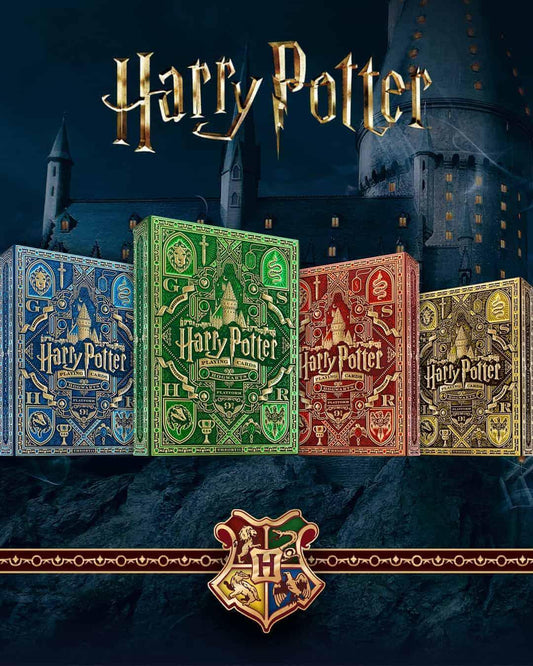 Carti de joc Harry Potter Yellow, Green, Red and Blue SET 4 pachete by Theory 11 - Carti De Joc Premium