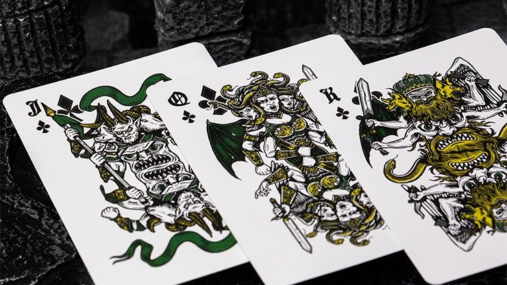 Carti de joc Inferno Emerald Blaze Edition by Darkside Playing Cards - Carti De Joc Premium