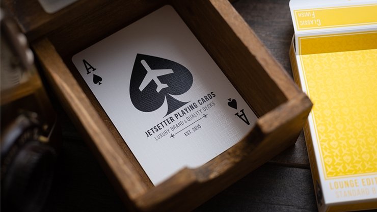 Carti de joc Jetsetter Lounge Edition in Taxyway Yellow by Jetsetter Playing Cards - Carti De Joc Premium