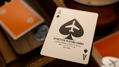 Carti de joc Jetsetter Orange Lounge Edition Limited Back by Jetsetter Playing Cards - Carti De Joc Premium