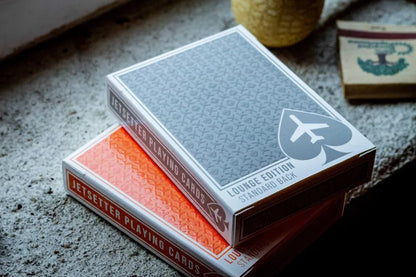 Carti de joc Jetsetter Orange & Silver Lounge Ed. Standard Back SET 2 pack by Jetsetter Playing Cards - Carti De Joc Premium