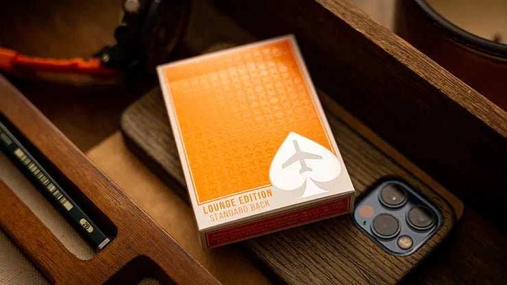 Carti de joc Jetsetter Orange & Silver Lounge Ed. Standard Back SET 2 pack by Jetsetter Playing Cards - Carti De Joc Premium