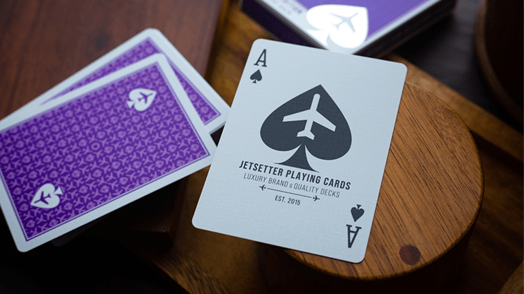 Carti de joc Jetsetter Purple Lounge Edition Standard Back by Jetsetter Playing Cards - Carti De Joc Premium