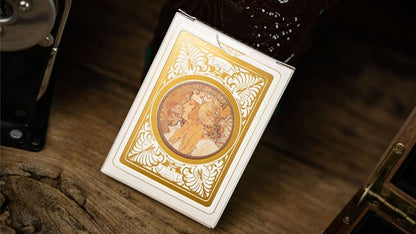 Carti de joc Mucha Gismonda Standard Gold Edition by TCC Playing Cards - Carti De Joc Premium