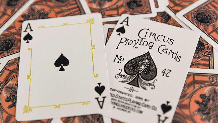 Carti de joc No 47 Circus Peach by PlayingCardDecks - Carti De Joc Premium