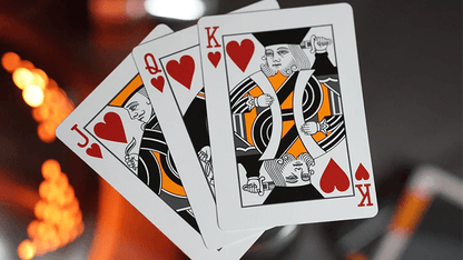 Carti de joc NOC3000X3 : Black/Orange (Human) by The House Of Playing Cards - Carti De Joc Premium