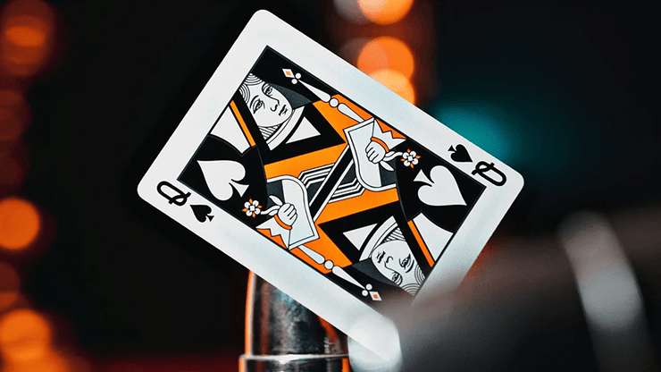 Carti de joc NOC3000X3 : Black/Orange (Human) by The House Of Playing Cards - Carti De Joc Premium