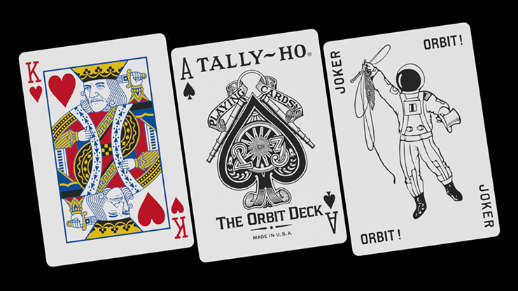 Carti de joc Orbit Tally Ho Circle Back Blue by Orbit Playing Cards - Carti De Joc Premium