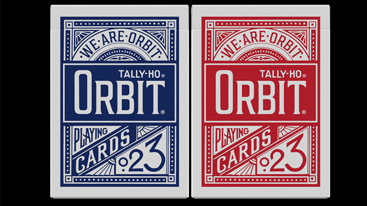 Carti de joc Orbit Tally Ho Circle Back Blue by Orbit Playing Cards - Carti De Joc Premium