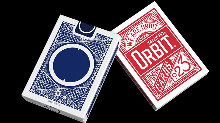 Carti de joc Orbit Tally Ho Circle Back Blue by Orbit Playing Cards - Carti De Joc Premium