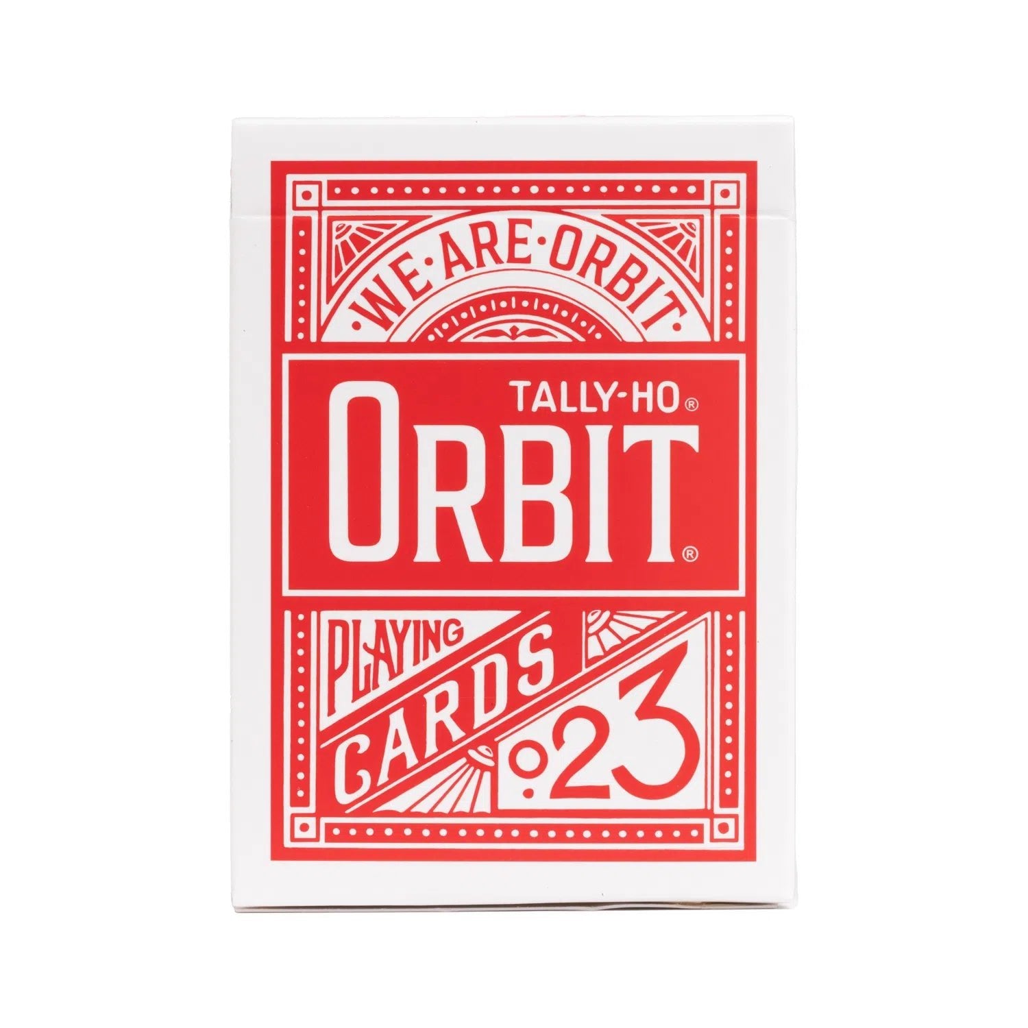 Carti de joc Orbit Tally Ho Circle Back Red by Orbit Playing Cards - Carti De Joc Premium