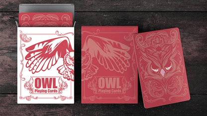 Carti de joc Owl Red by ACube LAB - Carti De Joc Premium