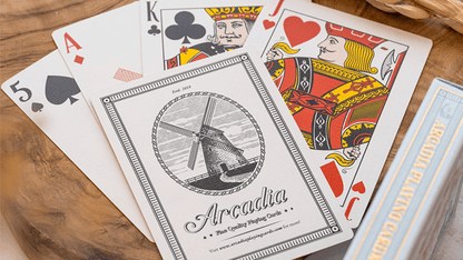 Carti de joc The Windmill Back (Azure Blue Edition) by Arcadia Playing Cards - Carti De Joc Premium