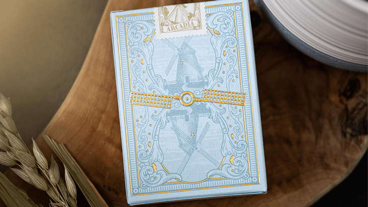 Carti de joc The Windmill Back (Azure Blue Edition) by Arcadia Playing Cards - Carti De Joc Premium