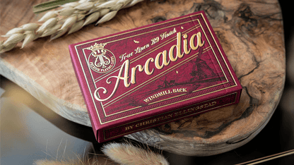 Carti de joc The Windmill Back (Claret Purple Edition) by Arcadia Playing Cards - Carti De Joc Premium