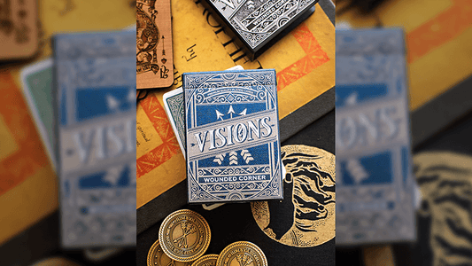 Carti de joc Visions Past - Teal by Wounded Corner - Carti De Joc Premium