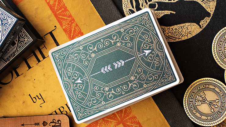 Carti de joc Visions Past - Teal by Wounded Corner - Carti De Joc Premium