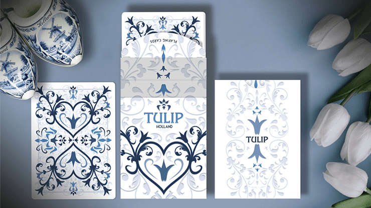 Carti de joc White Tulip by Dutch Card House Company - Carti De Joc Premium