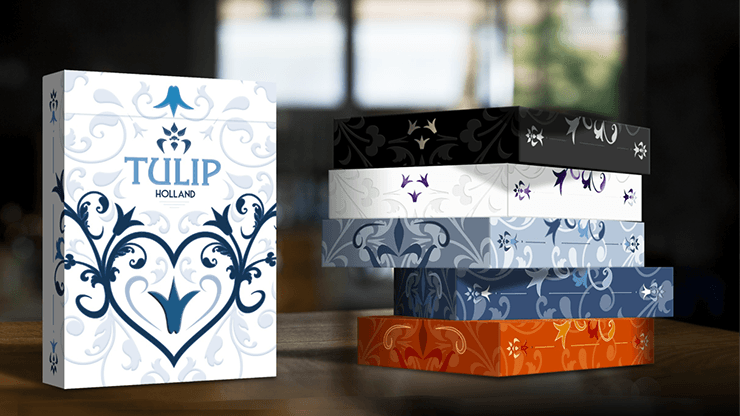 Carti de joc White Tulip by Dutch Card House Company - Carti De Joc Premium