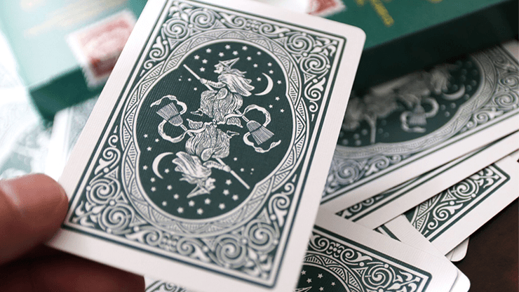 Carti de joc Ye Witches' Fortune Cards (2 Way Back Green Box) by PlayingCardDecks - Carti De Joc Premium