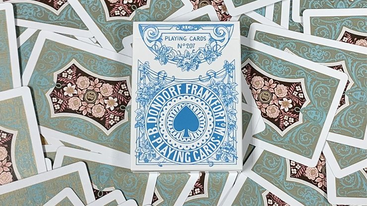 Four Continents Blue GILDED by PlayingCardDecks - Carti De Joc Premium