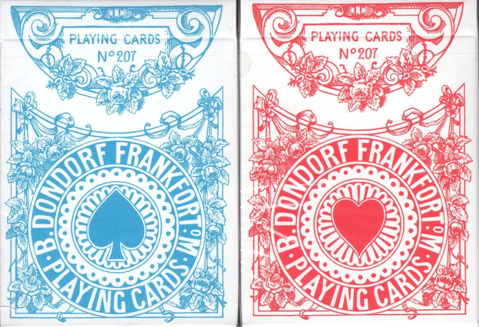 Four Continents Blue & Red SET 2 pack by PlayingCardDecks - Carti De Joc Premium