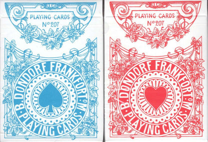 Four Continents Blue & Red SET 2 pack by PlayingCardDecks - Carti De Joc Premium