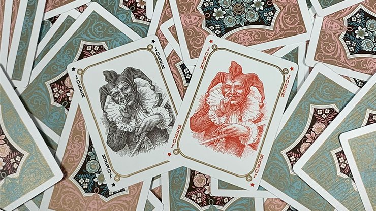 Four Continents Red by PlayingCardDecks - Carti De Joc Premium