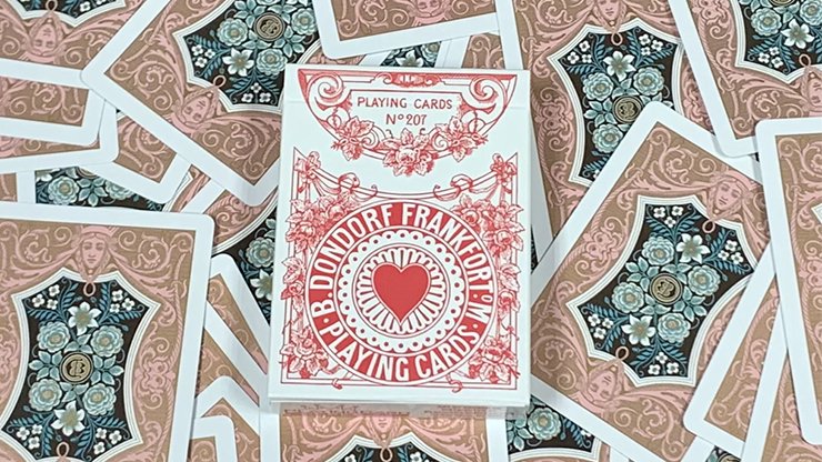 Four Continents Red GILDED by PlayingCardDecks - Carti De Joc Premium