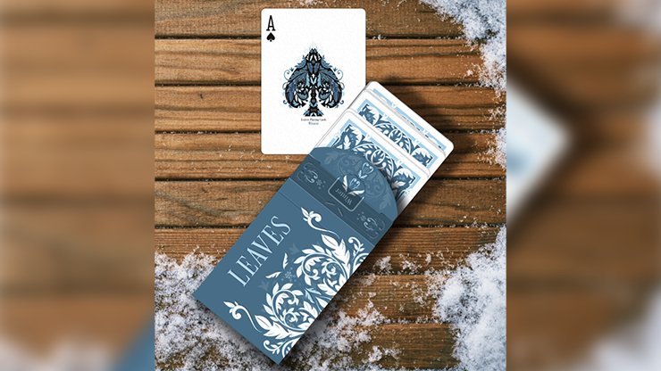 Leaves Winter Blue by Dutch Card House Company - Carti De Joc Premium