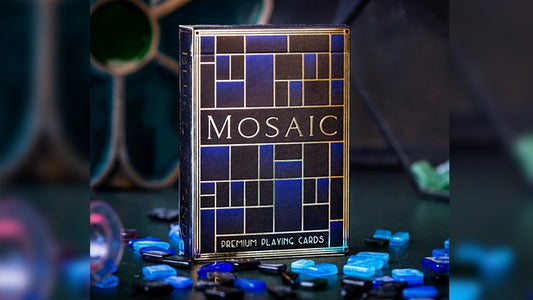 Mosaic Blue Diamond by Elephant Playing Cards - Carti De Joc Premium