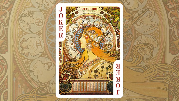 Mucha Princess Hyacinth Silver Edition by TCC Playing Cards - Carti De Joc Premium