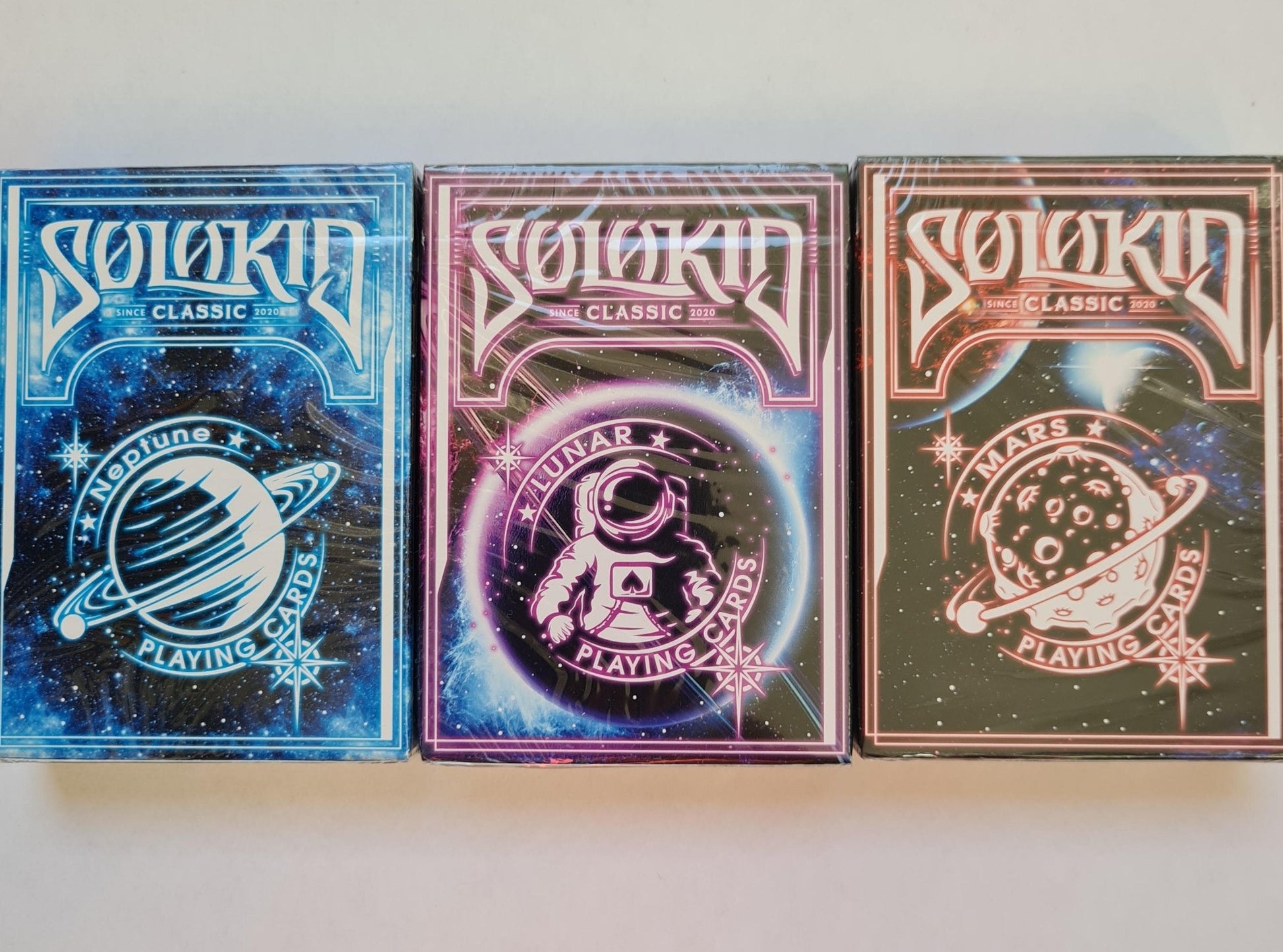 Solokid Lunar, Mars & Neptune SET 3 pack by Solokid Playing Cards - Carti De Joc Premium