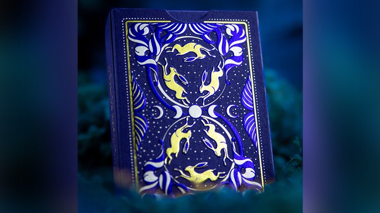 Under the Moon Midnight Blue by Jocu Playing Cards - Carti De Joc Premium