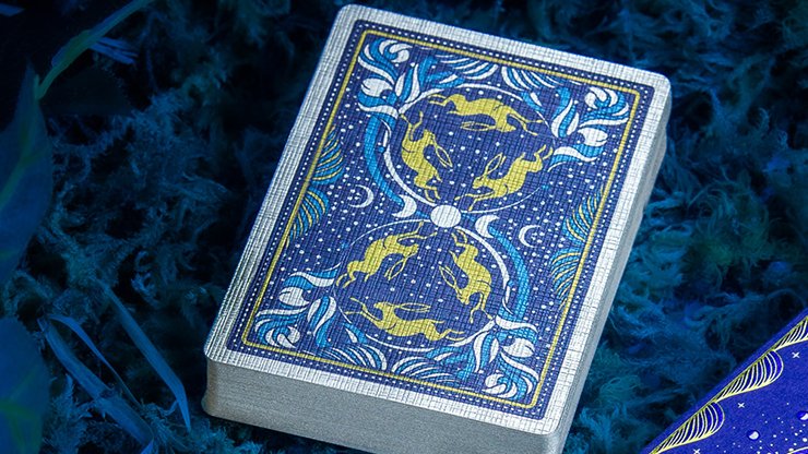 Under the Moon Midnight Blue by Jocu Playing Cards - Carti De Joc Premium