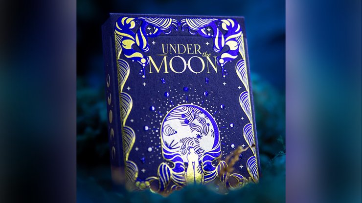 Under the Moon Midnight Blue by Jocu Playing Cards - Carti De Joc Premium